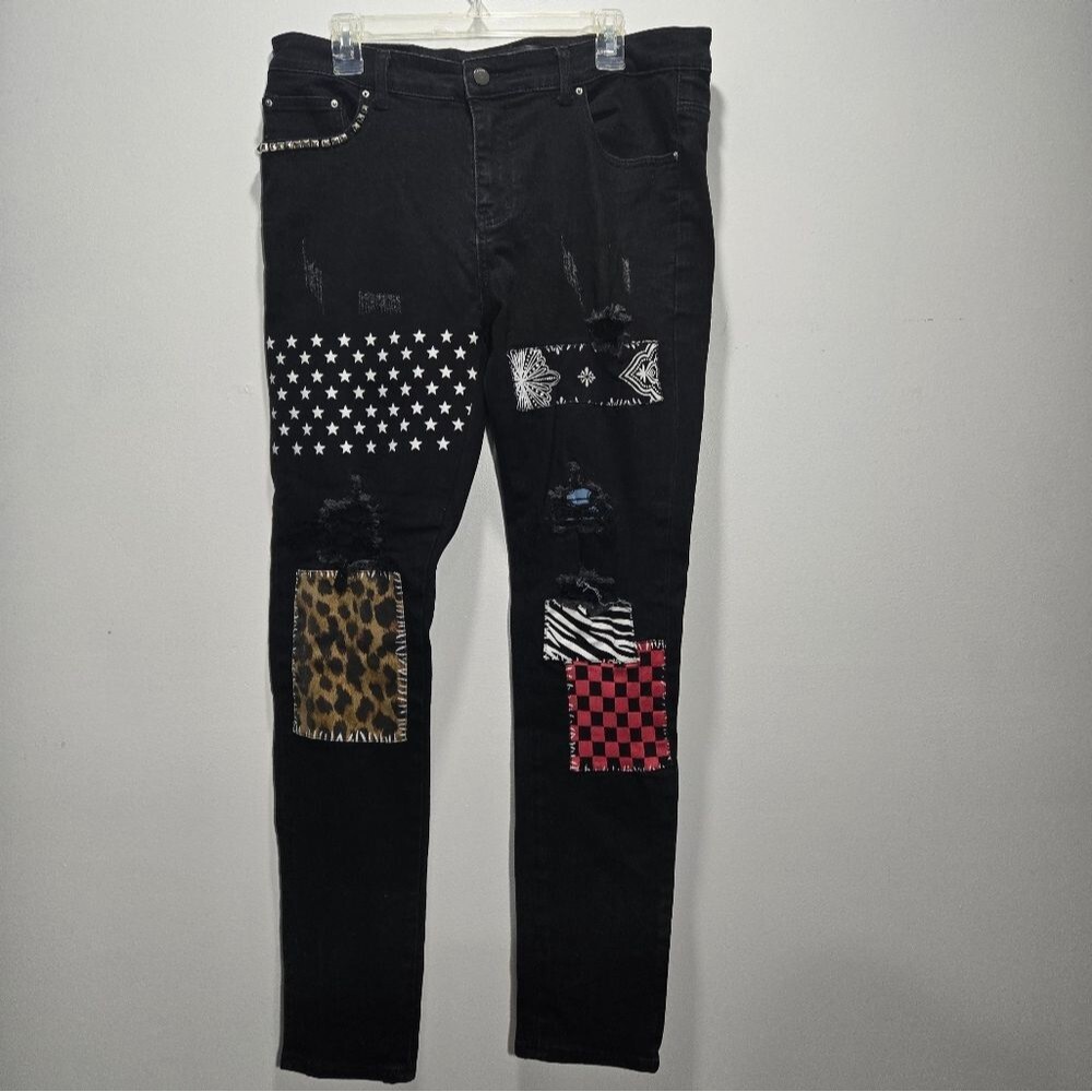 AMIRI Art Patch Slim Jeans 36W